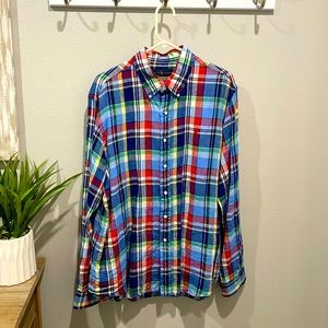 Polo Button Down Dress Shirt- Size XL Like New